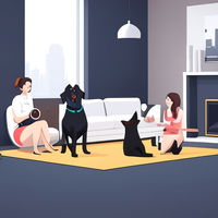 La decoración de la casa de los cachorritos