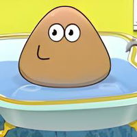 Pou Baby Bathing